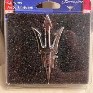 Arizona State Chrome Auto Emblem New in Box by Elektroplate